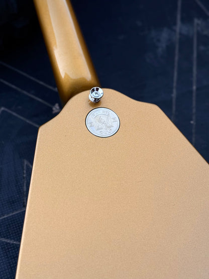 Vintage Gold Hollow Vee