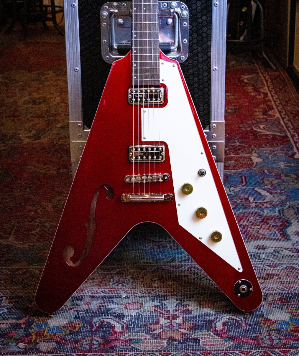 Cherry Red Hollow Vee